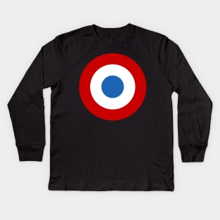 French Air Force Roundel Kids Long Sleeve T-Shirt